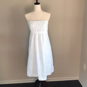 Lilly Pulitzer Strapless White Dress Size 12
